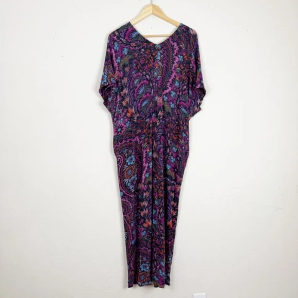 Peruvian Connection Paisley Thebes Maxi Dress Size Small - Picture 7 of 7